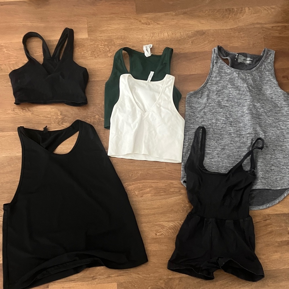 Assorted Athletic Tops and Body Suit
